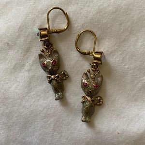 Betsey Johnson Cat Earrings